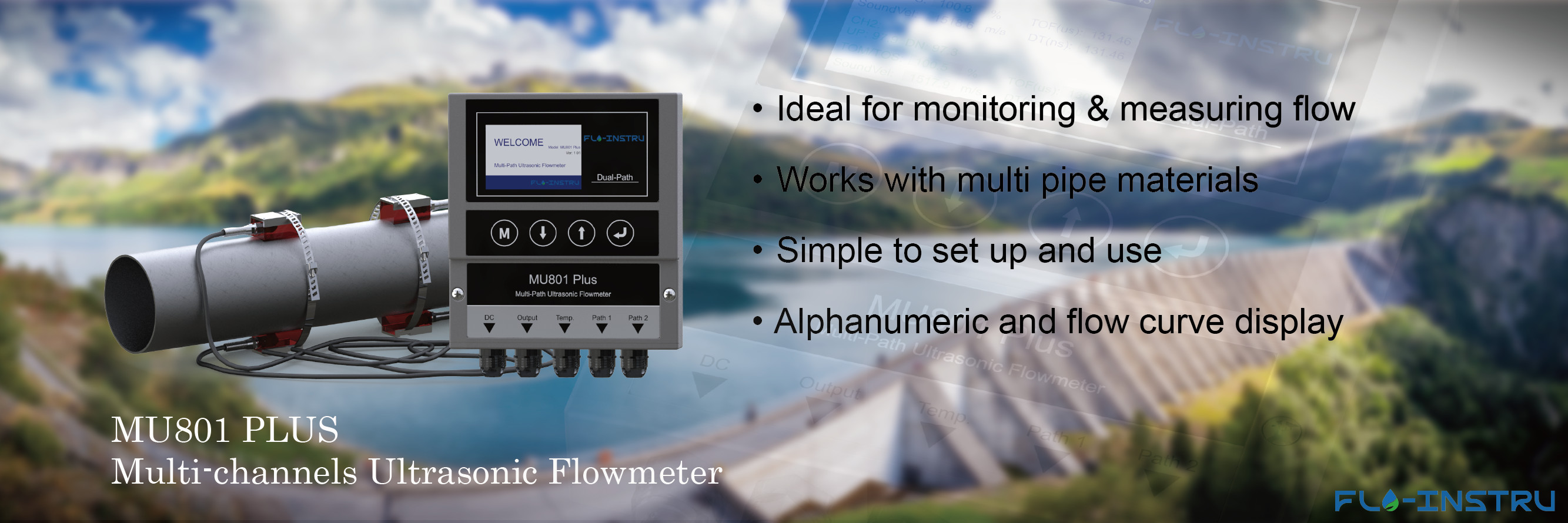 Calidad Abrazadera-en flujómetro ultrasónico Fábrica